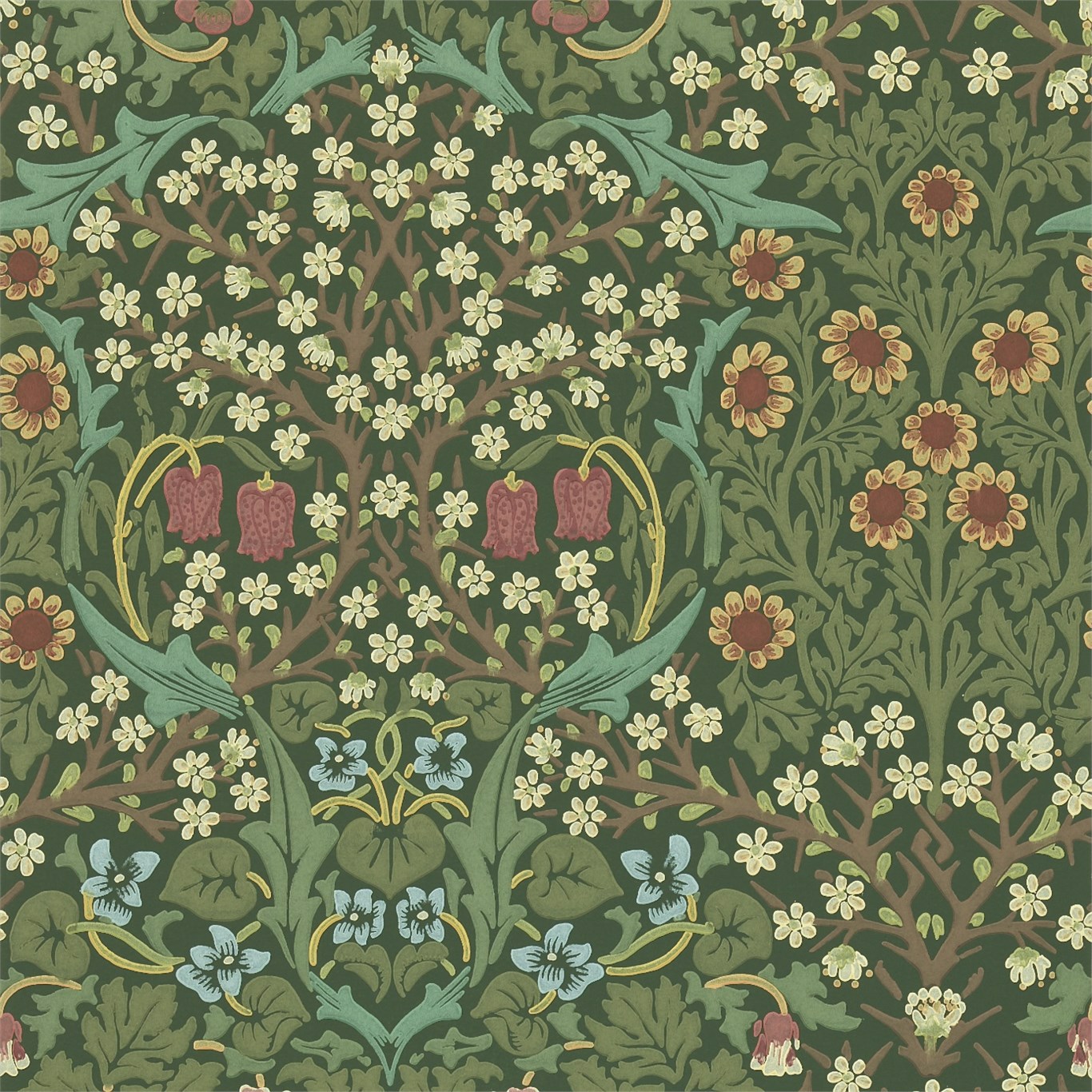 Blackthorn Wallpaper 210409 By Morris Co In Green